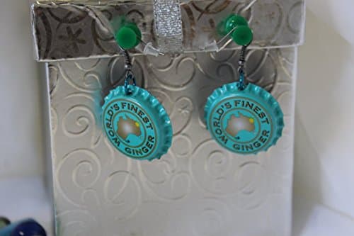 Worlds Finest Ginger Upcycled Bottlecap Earrings