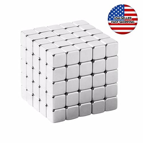 Universal Magnetic Holder - Multi-Use Square Cube Magnets (125 Pack)