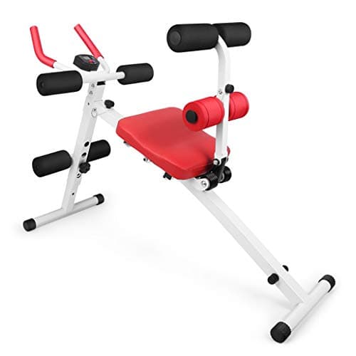 Core&Abdominal Trainers Abdominal Workout Machine,Whole Body Workout Equipment for Leg,Thighs,Buttocks,Rodeo,Height Adjustable Sit-up Exerciser Home Ab Trainer with LCD Display