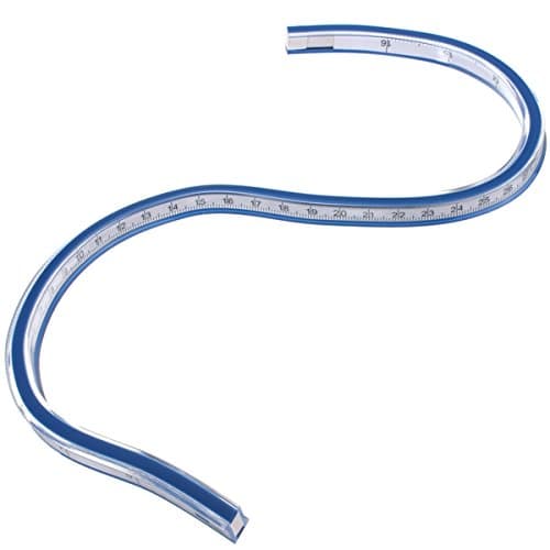 60 cm Plastic Flexible French Curve Ruler Quilting Drafting Drawing Measuring Tool