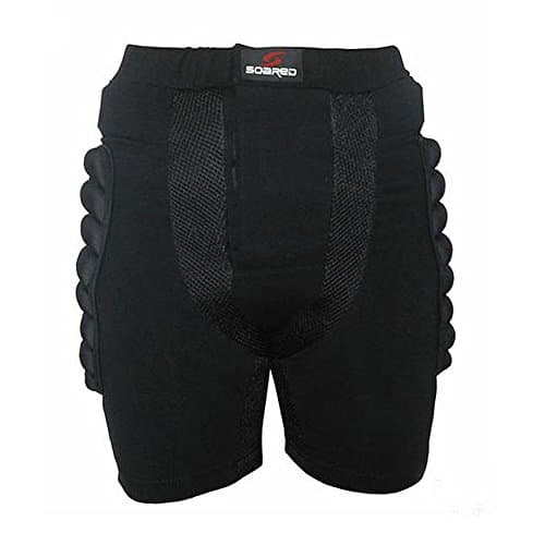 Adults And Kids Protective Compression Skiing Drop Resistance 3D Padded Roller Shorts Impact Pants SPD-001 Black XL