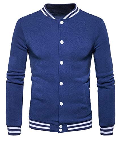 Andopa Men Mix Color Oversized Blouson Jacket with Ribbing Edge