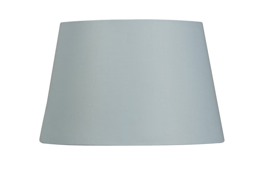 Oaks Lighting 10-inch Cotton Drum Shade, Light Blue