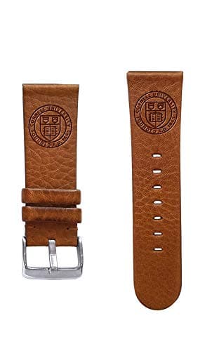 Affinity Bands Cornell University Big Red 24mm Premium Leather Watch Band - 2 Lengths - 3 Leather Colors - Officially Licensed