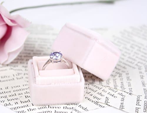 Vintage Style Ring Box in Blush Pink for Engagements, Weddings, Ring Storage, Anniversary