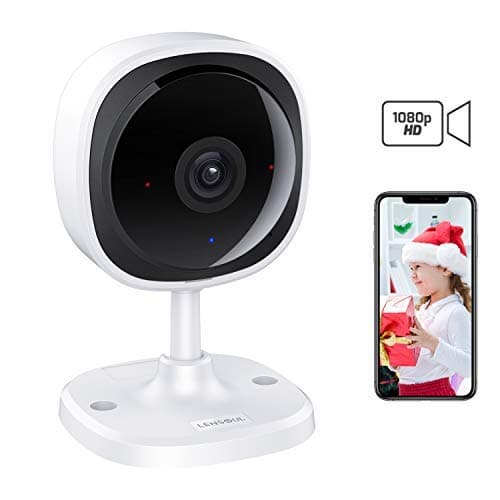 Security Camera, Lensoul 1080P HD Wireless IP Camera Built in Two-Way Audio, Motion Detection, 2.4GHz Security Surveillance CCTV Camera Night Vision-Cloud Service Available