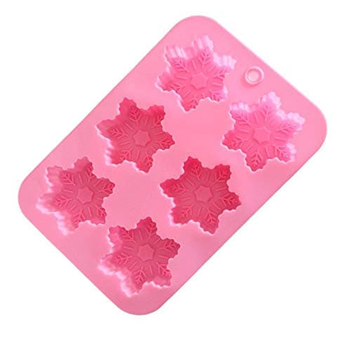 Snowflakes Cake Mold, Silicone Christmas Non-Stick DIY Baking Tool Cake Molds Fondant Mould for Cake Chocolate Pudding Dessert Muffin