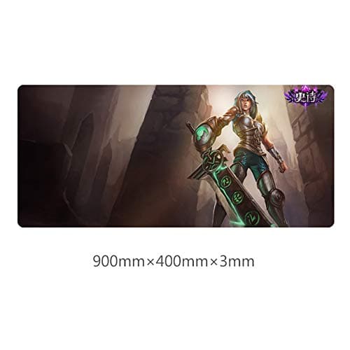 BEP Oversized Office Gaming Mouse Pad (400 X 900 X 3mm) LOL Riven Mouse Pad