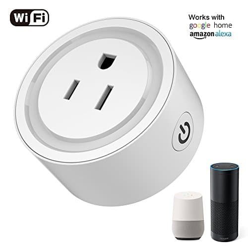 Smart Plug Outlet, Youcink Wireless Outlet WiFi Smart Socket, Works with Google Home,Amazon Alexa, Echo, Switch On/Off Your Electric Equipment from Anywhere, Timing Function