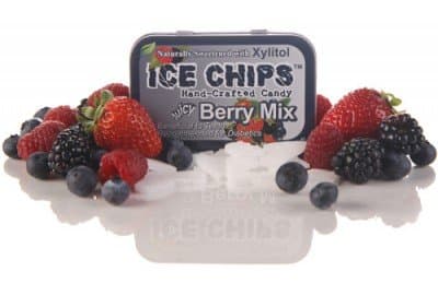 ICE CHIPS Berry Mix Xylitol Mints 6 Single Tins