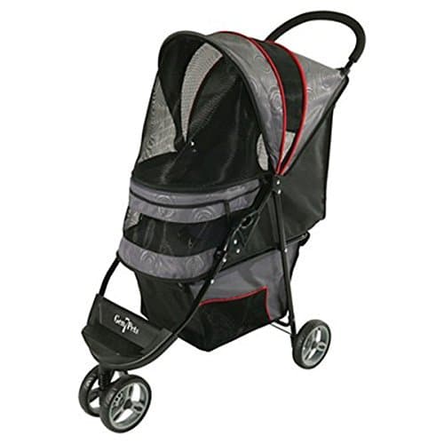 The gray shadow Gen7Pets Regal Plus Pet Stroller by KhaoPet