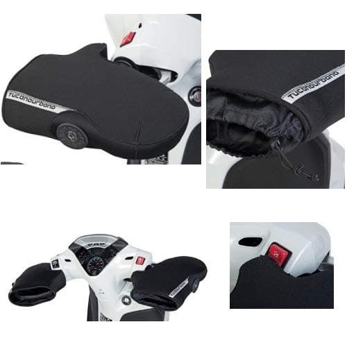 COMPATIBLE WITH PER SUZUKI GSX R 125 2017-19 MUFFS WATERPROOF TUCANO URBANO R363-X GLOVE NEOPRENE FOR HANDLEBARS GRIPS WITH ROCKER LINED THERMAL FAUX FUR