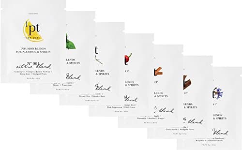 Teroforma 1pt VARIETY PACK Infusion Blends for Alcohol & Spirits – Flavor Infuser Packets for Home Infusion (7 Packets - Citrus, Mint, Floral, Chili, Cinnamon, Chocolate, Smoky)