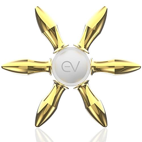 Eving Hands Fidget Spinner Ultra Fast Ceramic Bearings Good EDC Toy for Giving Up Smoking, Boredom, ADD and ADHD Adults & Kids about 3~5mins Spin Time - Gold