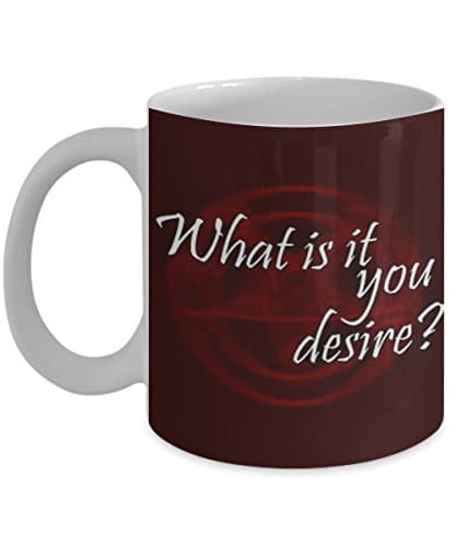 Lucifer - What is it you desire? - Coffee Mug, Tea Cup, Funny, Quote, Gift Idea for Him or Her, Women and Mother, Father's Day, Sister, Brother, Parent