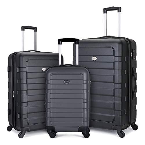 FOCHIER 3 Piece Luggage Sets Hardshell Expandable Suitcase with TSA Lock