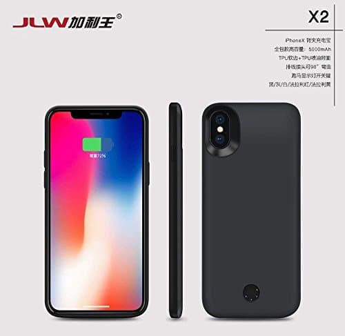 Shahn Battery Case 5000 mAh Powerbank Case for Apple iPhone X.