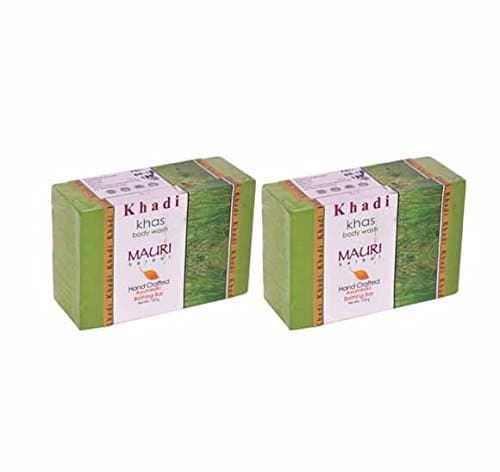 Khadi Khus Soap - Invigorating & Cooling - Pack Of 2 - 125 Gm Each