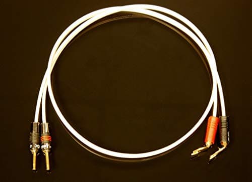 QED Performance Original Speaker Cable 12 Metre Single Length Terminated With QED Airloc Forte Terminations, Amp End 2x 4mm Speaker End 2x Wide Spade