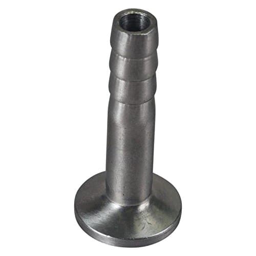 Glacier Tanks - Rubber Hose Adapter | Tri Clamp 3/4 inch x 3/8 inch - Sanitary Stainless Steel SS304 (5 Pack)