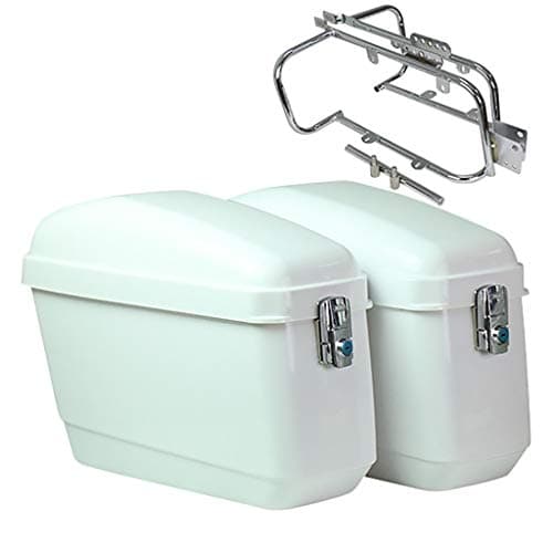 Motorcycle trunk DOOST New 40L hard saddle bag saddle bag with mounting kit, Fit Honda Shadow Kawasaki Vulcan VN, multiple colors