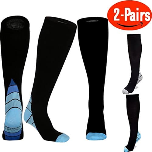 Compression Socks for Men & Women,(Pair Of 2) (Women 8-15.5 / Men 8-14) SPLSTT