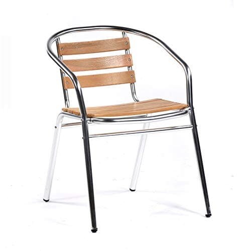 Aluminium and Ash Garden Stacking Chair