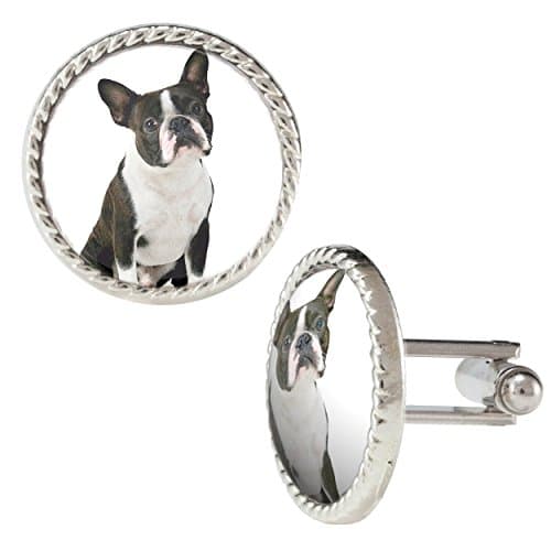 Boston Terrier Dog Puppy Cuff Links