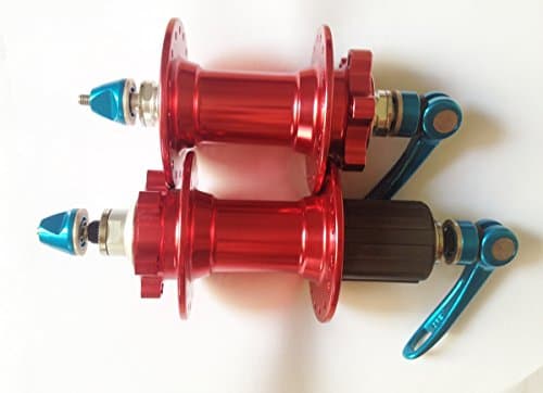 Generic MTB 32 Holes 4 Bearings Hubs With Quick Release 8/9/10 Speed F&R set Red