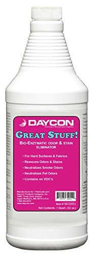 GREAT STUFF! Odor & Stain Eliminator, Enzymatic Cleaner, Pet/Smoke/Food/Grease/Organic Stain Remover, Carpet & Fabric Spotter