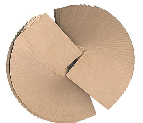 ExquisiteGuide Blank Flashcards + Language learning/words/vocabulary memory+Game cards(100pcs/pack) (brown)