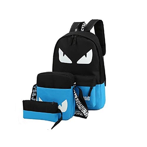 Set 3 Pcs Backpacks Shoulder Bag Bags Fluorescence Backpack For Books Smart Phone Laptop Pens Pencil