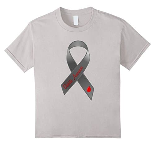 Kids Diabetes Awareness Ribbon 12 Silver