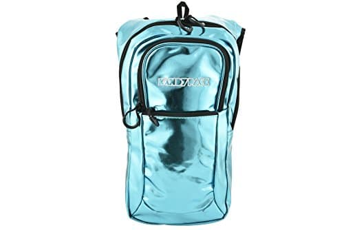 KANDYPACK Rave Hydration Pack Backpack with Water Bladder (Teal Holographic)