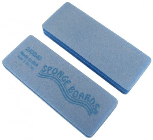 Blue Sponge Board (Fine) Block Shape Nail File 50 Pack