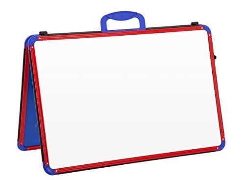 Wedge Whiteboard - A2 - Dry Wipe Magnetic Double Sided Table Top White board - Classroom Resource / Teaching Aid by Wedge Whiteboards