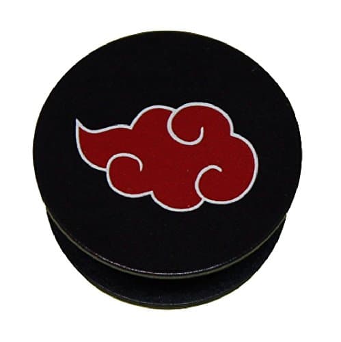 PopStyle Grip Stand Mount for Smartphone Tablet Expanding Holder High Fashion (NARUTO Inspired) Luxury Quality 3M (AKATSUKI CLOUD RED)