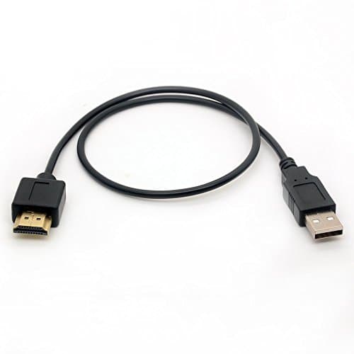 BSHTU USB to HDMI Adapter Cable Cord - USB 2.0 Type A Male to HDMI Male Charging Converter 50cm