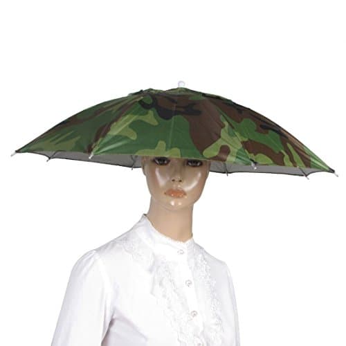 CXLD Elastic Headband Camouflage Pattern Sun Rain Umbrella Hat Cap