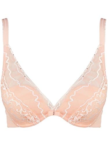 Aimer Women 3/4 DeepV Push-up Uplift Molded Underwire Convertible Bra 36B Orange