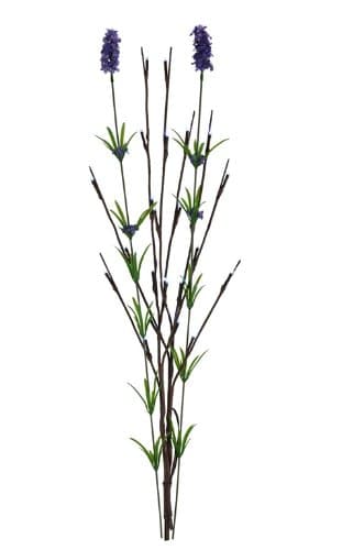 27" Floral Plants Battery Operated LED Light Up Decor Branches (Lavender)
