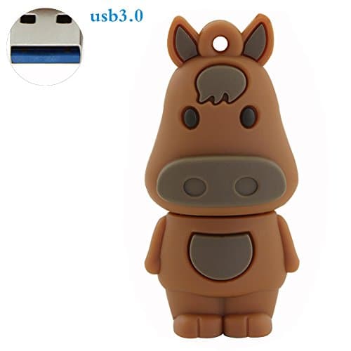 Funnyusb 32GB USB 3.0 Flash Drive Super Speed 12 Chinese Zodiac Animal Horse Shape Pendrive Memory Flash Stick Drive Thumb Stick Cartoon Pendrive