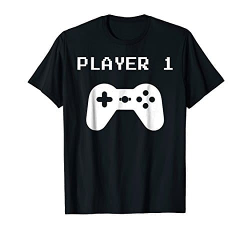 Player 1 - Matching Player 1 Player 2 Shirt for Video Gamers