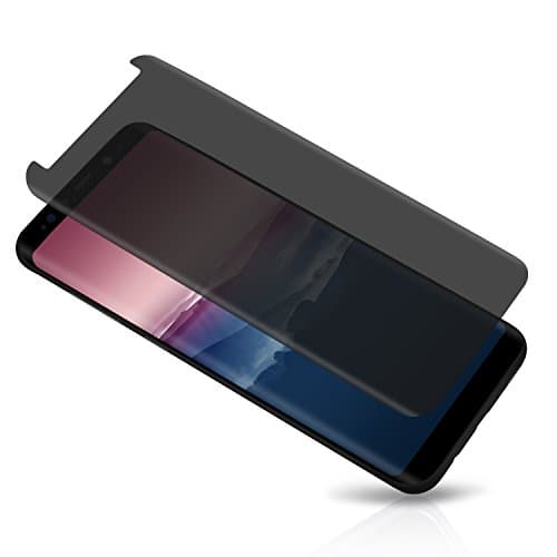 Galaxy S8 Screen protector, TOP TRADE US Privacy Tempered Glass Anti-Spy Case Fridendly Screen Protector Shield For Samsung Galaxy S8,Color Black (Transparent)