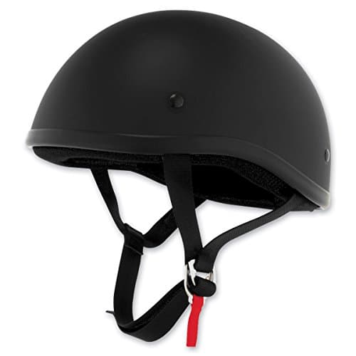 Skid Lid Original Flat Black Half Helmet, 2XL