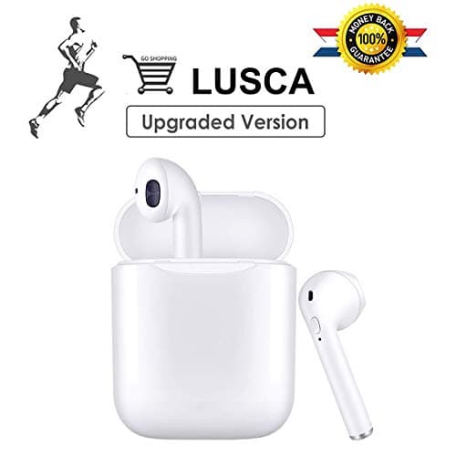 Bluetooth Headphones Bluetooth 5.0 Wireless Earbuds with 12-Hrs Charging Case Noise Cancelling Headphones for Sports IPX5 Waterproof in-Ear Headphones for iPhone Android & Apple Airpods