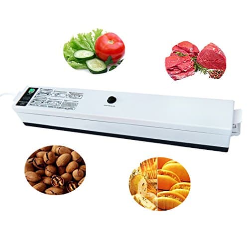 Vacuum Sealer Machine,TOOC Automatic Vacuum Sealing System for Food Meat Vacuum Sealer Packing Machine Home Small Compact Design Vacuum Packing System in The Kitchen Simple and Convenient,Black