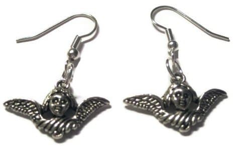 Blues Skies PlusAngel Cherub Dangle Earrings