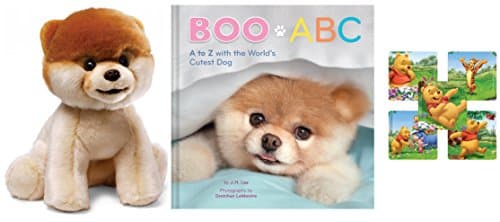 Itty Bitty Boo Plush - Boo ABC Book - Gift for Toddler Child - Bundle