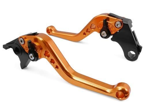 CTG CH-147 Adjustable CNC short Brake and Clutch Levers for KTM RC8 RC8R 2009-2014-Orange